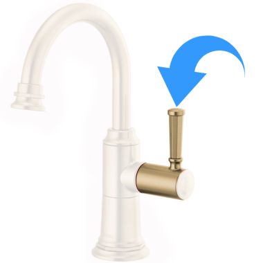 Click here to see Brizo RP101122GL Brizo Rook Instant Hot Faucet Lever Handle Kit, Brilliance Luxe Gold - RP101122GL