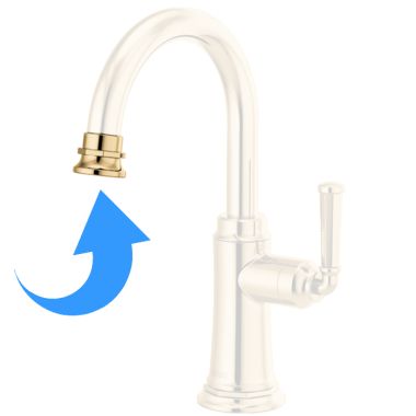 Click here to see Brizo RP101132PG Brizo Rook Spout Assembly, Brilliance Polished Gold - RP101132PG