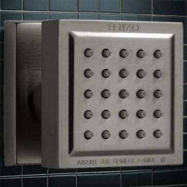 Click here to see Brizo 84121-SL Brizo Essential Series Square Body Spray, Touch-Clean, 1.75 GPM, Brilliance Luxe Steel - 84121-SL