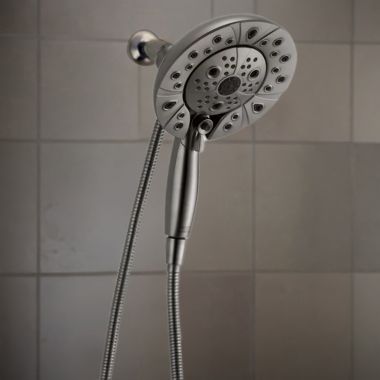 Click here to see Brizo 86220-SL Brizo Essential Multi-Function Hydrati 2-in-1 Shower, WaterSense, 1.75 GPM, Brilliance Luxe Steel - 86220-SL
