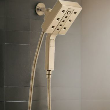Click here to see Brizo 86280-GL-2.5 Brizo Essential Hydrati 2-in-1 Multi-Function Shower, MagneDock, H2Okinetic, 2.5 GPM, Brilliance Luxe Gold - 86280-GL-2.5