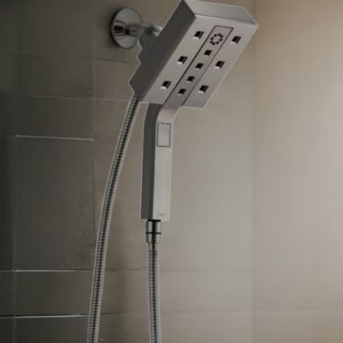 Click here to see Brizo 86280-SL-2.5 Brizo Essential Hydrati 2-in-1 Multi-Function Shower, MagneDock, H2Okinetic, 2.5 GPM, Brilliance Luxe Steel - 86280-SL-2.5