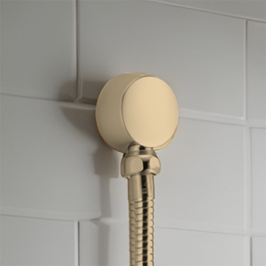 Click here to see Brizo RP70614GL Brizo Essential Wall Elbow and Gasket, Brilliance Luxe Gold - RP70614GL