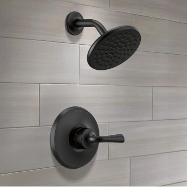 Click here to see Delta T14233-BL Delta Kayra Monitor 14 Series Shower Trim, Lever Handle, Touch-Clean, ADA, 1.75 GPM, Matte Black - T14233-BL