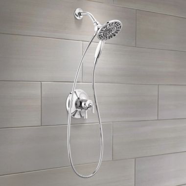 Click here to see Delta T17233-I Delta Kayra Monitor 17 Series In2ition Shower Faucet with Volume Control, Two Lever Handles, H2Okinetic, ADA, 1.75 GPM, Chrome - T17233-I