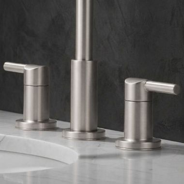 Click here to see Delta RP101373SS Delta Nicoli Widespread Bathroom Faucet Lever Handle Assembly, Stainless - RP101373SS