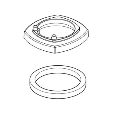 Click here to see Delta RP100359RB Delta Stryke Venetian Bronze Escutcheon for Single-Handle Single-Hole Bathroom Faucet - RP100359RB