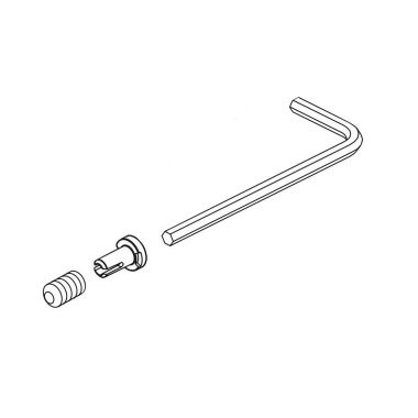 Click here to see Delta RP100397CZ Delta Stryke 1/4in Champagne Bronze Set Screw and Button for Roman Tub - RP100397CZ