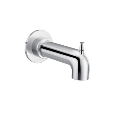 Click here to see Moen 3346 Moen Cia Wall Mounted Chrome Diverter Tub Spout, Slip Fit, 1/2-inch Connection Size - 3346