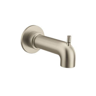 Click here to see Moen 3346BN Moen Cia Wall Mounted Brushed Nickel Diverter Tub Spout, Slip Fit, 1/2-inch Connection Size - 3346BN