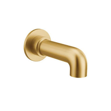 Click here to see Moen 3347BG Moen Cia Wall Mounted Brushed Gold Non-Diverter Tub Spout, Slip Fit, 1/2-inch Connection Size - 3347BG