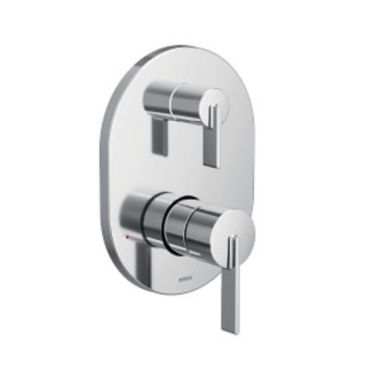 Click here to see Moen UT3331 Moen Cia M-CORE 3-Series Valve Trim w/ Transfer, Lever Handles, Polished Chrome - UT3331