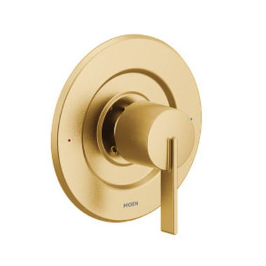 Click here to see Moen T2261BG Moen Cia Posi-Temp Single-Handle Valve Trim, Lever Handle, Brushed Gold - T2261BG