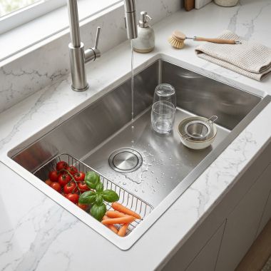 Click here to see Franke PS2X110-33 Franke Professional 2.0 Undermount Single-Bowl Kitchen Sink, Stainless Steel - PS2X110-33 (122.0530.941)