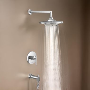 Click here to see Moen UTS22003EP Moen Arris M-Core 2-Series Tub/Shower Faucet with 1.75 GPM Rain Shower, 1-Function, Single Lever Handle, M-PACT, Immersion, Chrome - UTS22003EP