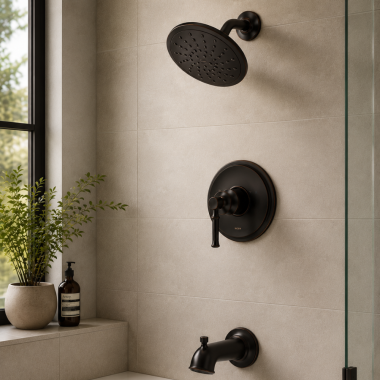 Click here to see  UT2283EPORB Moen Dartmoor M-Core 2 Single-Handle Tub/Shower Trim, 1.75 GPM, Oil Rubbed Bronze - UT2283EPORB