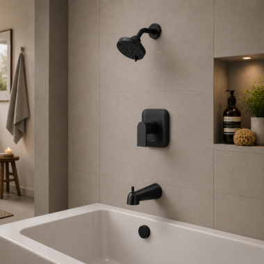 Click here to see  UT2473EPBL Moen Genta LX M-CORE 2 Single-Handle Tub/Shower Trim with 6-Function, Lever Handle, 1.75 GPM, Matte Black - UT2473EPBL