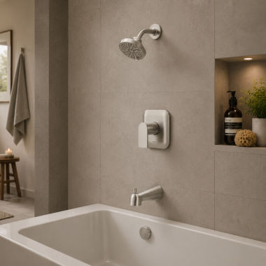 Click here to see  UT2473EPBN Moen Genta LX M-CORE 2 Single-Handle Tub/Shower Trim with 6-Function, Lever Handle, 1.75 GPM, Brushed Nickel - UT2473EPBN