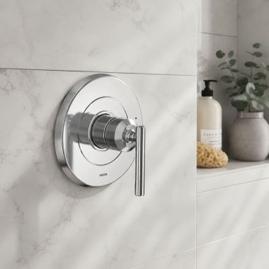 Click here to see  UT2901 Moen Gibson M-CORE 2-Series Valve Trim, Lever Handle, Polished Chrome - UT2901