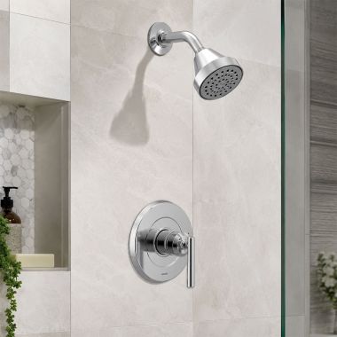 Click here to see  UT2902EP Moen Gibson M-Core 2-Series Single-Function Shower Faucet, 1.75 GPM, Eco-Performance, M-PACT, Chrome - UT2902EP