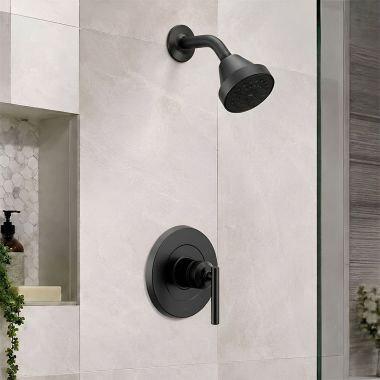 Click here to see  UT2902EPBL Moen Gibson M-Core 2-Series Single-Function Shower Faucet, 1.75 GPM, Eco-Performance, M-PACT, Matte Black - UT2902EPBL