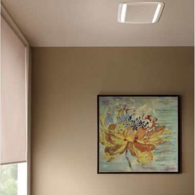Click here to see Broan XB110L1 Broan-NuTone Ultra Green XB Series Ceiling Bathroom Exhaust Fan with LED Light, 110 CFM - XB110L1