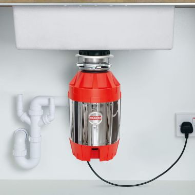 Click here to see Franke FWDJ125 Franke Food Waste Disposer, Bio Shield, Silverguard, Sound Insulated, Continuous Feed, 1-1/4 HP, 2800 RPM, 110V - FWDJ125 (134.0481.767)