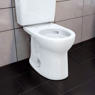Click here to see TOTO USA INC C775CEFG#01 TOTO 21 Drake ADA Round Toilet Bowl Only with CeFiONtect, Cotton White - C775CEFG#01 