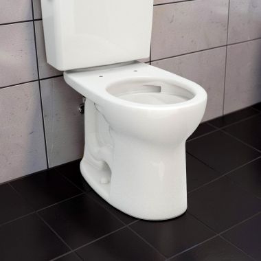 Click here to see Toto C775CEFG#11 TOTO 21 Drake ADA Round Toilet Bowl Only with CeFiONtect, Colonial White - C775CEFG#011