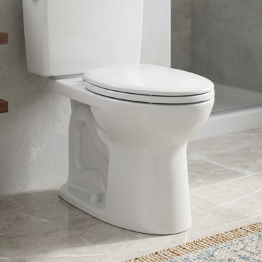 Click here to see TOTO USA INC C776CEG#01 TOTO Drake Elongated Toilet Bowl with CeFiONtect, Tank and Seat Not Included, Cotton White - C776CEG#01 