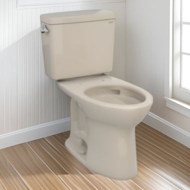 Click here to see Toto CST776CEFG#03 TOTO 21 Drake Elongated Two-Piece Toilet, 1.28 GPF with CeFiONtect , Bone -  CST776CEFG#03