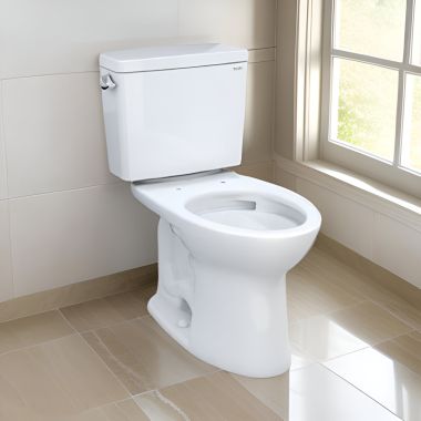Click here to see Toto CST776CSG#01 TOTO Drake Two-Piece Toilet, CEFIONTECT, TORNADO FLUSH, 1.6 GPF, Less Seat, Cotton White - CST776CSG#01