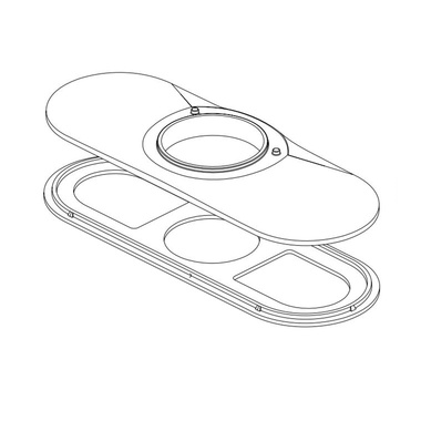 Click here to see Delta RP101575BL Delta RP101575BL Galeon Escutcheon, Matte Black 