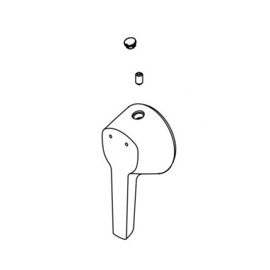 Click here to see Delta RP101743BL Delta RP101743BL Galeon 17S Shower Temperature Handle Kit, Matte Black