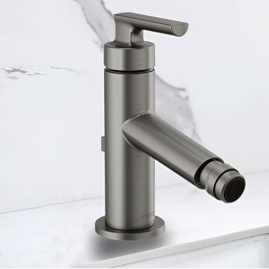Click here to see Brizo 68106-SL Brizo Kintsu Single-Handle Bidet Faucet with Metal Pop-Up, Lever Handle, Single-Hole, Brilliance Luxe Steel - 68106-SL