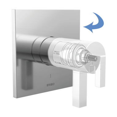 Click here to see Brizo T60022-PCLHP Brizo Frank Lloyd Wright TempAssure Thermostatic Two-Handle Valve Trim, Less Handles, Polished Chrome - T60022-PCLHP