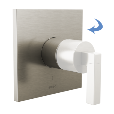 Click here to see Brizo T60P022-NKLHP Brizo Frank Lloyd Wright Pressure Balance Single-Handle Valve Trim, Less Handle, Luxe Nickel - T60P022-NKLHP