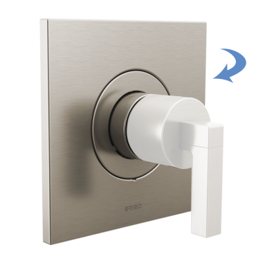 Click here to see Brizo T66T022-NKLHP Brizo Frank Lloyd Wright Sensori Single-Handle Thermostatic Valve Trim, Less Handle, Luxe Nickel - T66T022-NKLHP