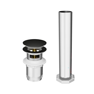 Click here to see American Standard 1582200.243 American Standard Studio S Free-Standing Bathtub Drain Kit, Matte Black - 1582200.243