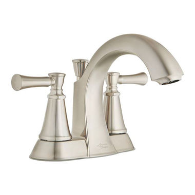 Click here to see  7022201.295 American Standard Chancellor Two-Handle Centerset Brushed Nickel Bathroom Faucet with Speed Connect Drain, 1.2 GPM, Lever Handle, Lead-Free - 7022201.295