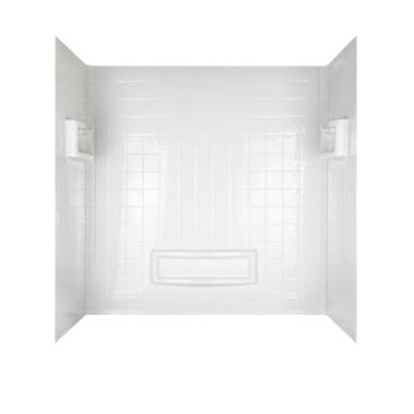 Click here to see Delta 39094-HD Delta Bathtub Wall Set Surround, Poly-Composite, White - 39094-HD