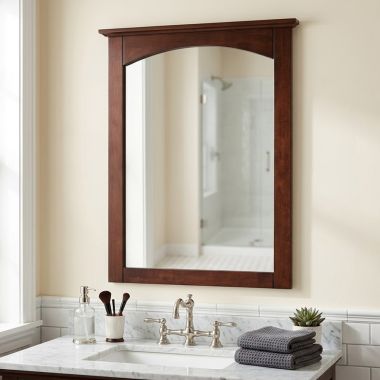 Click here to see Foremost COCM2128 Foremost Columbia Wall Mirror, Cherry - COCM2128