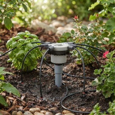 Click here to see Rain Bird MANIFRE6S Rain Bird 6 Port Drip Manifold, Unregulated Free-Flow, 40 PSI, 1/4