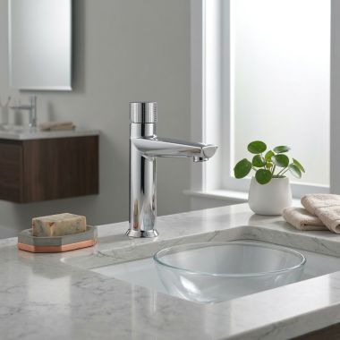 Click here to see  573-PR-MPU-DST DELTA 573-PR-MPU-DST Galeon Single Handle Bathroom Faucet In Lumicoat Chrome