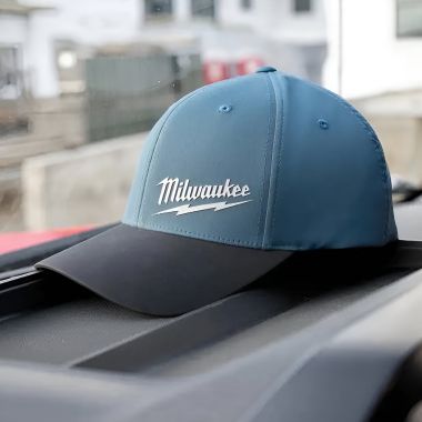 Click here to see Milwaukee 507BL-SM Milwaukee WORKSKIN Fitted Hats, S/M, Blue - 507BL-SM