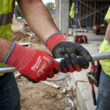 Click here to see Milwaukee 48-22-8928 Milwaukee Cut Level 2 Nitrile Dipped Gloves - 48-22-8928H
