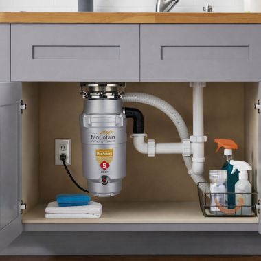 Click here to see Mountain Plumbing Products PROSELECT5 Mountain Plumbing Perfect Grind Food Waster Disposer, Continuous Feed, 1/2 HP, 3200 RPM, 110V - PROSELECT5
