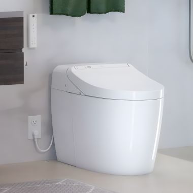 Click here to see Toto MS922CUMFG#01 TOTO G450 WASHLET Integrated Smart Toilet with Bidet Seat, Heated, Premist, 1.0 GPF, Cotton - MS922CUMFG#01