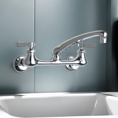 Click here to see Chicago Faucet 540-LDL8ABCP Chicago Faucets 540-LDL8ABCP Hot and Cold Sink Faucet