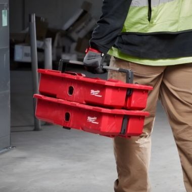 Click here to see Milwaukee 48-22-8045 Milwaukee PACKOUT Tool Tray with Quick Adjust Dividers and 25lbs Capacity, Up to 6 Storage Compartments - 48-22-8045